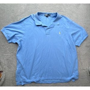 Polo‎ Ralph Lauren Polo Mens 4XB Blue Small Pony Short Sleeve Oversized